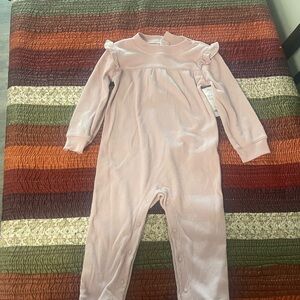Purple Long Sleeve Baby Romper